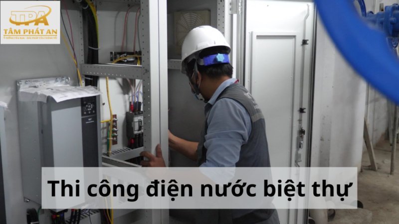 Giá thi công điện nước biệt thự